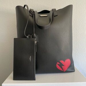 Saint Laurent Black Shopper Tote